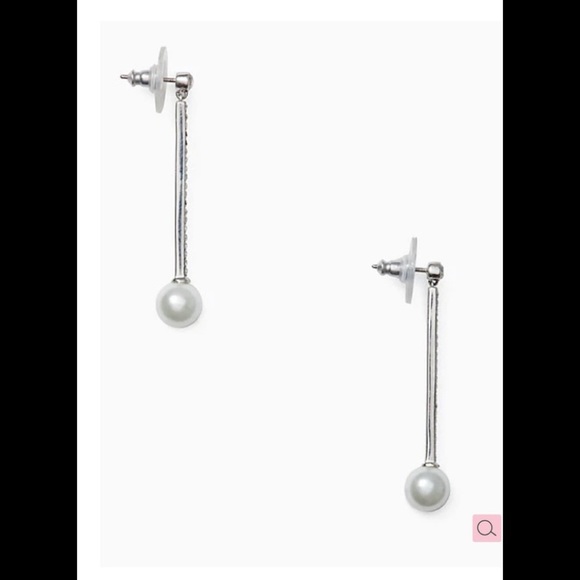 NWT KATE SPADE ♠️ PRECIOUS PEARLS LINEAR EARRINGS - Picture 6 of 7